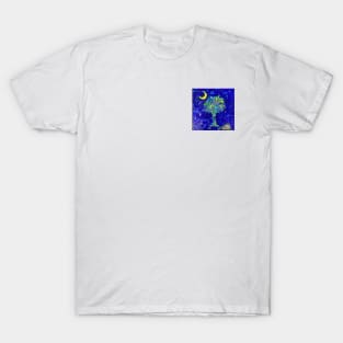 Palmetto Tree & Moon Mosaic T-Shirt